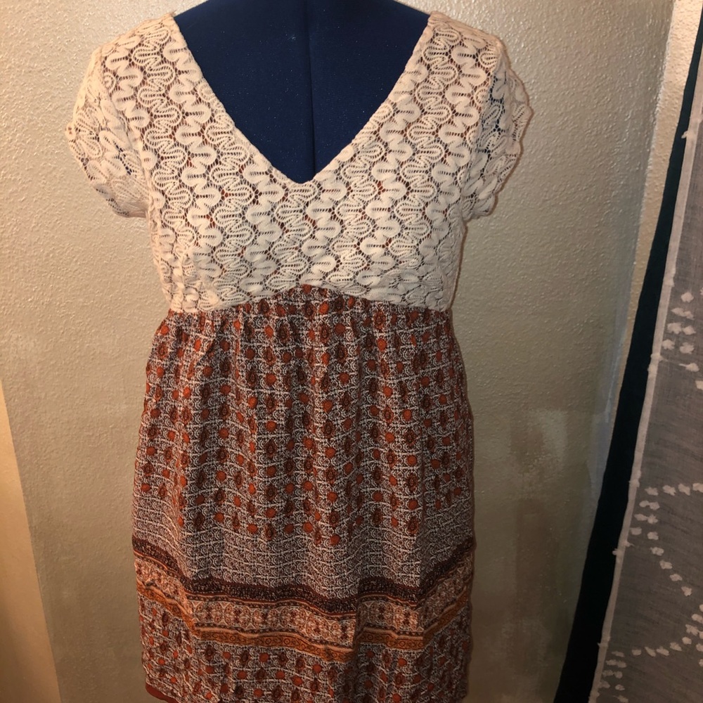 Lace top dress